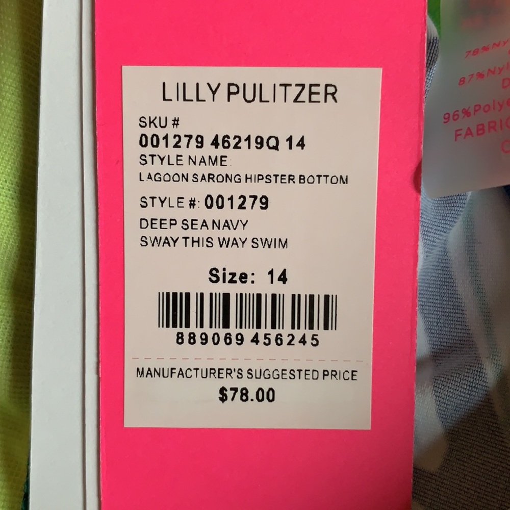 Lilly Pulitzer lagoon sarong hipster bottom - Picture 10 of 10